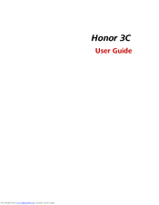 honor 3C Lite User Manual