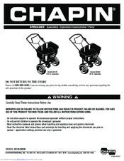 Chapin 80100 Assembly / Operation Instructions / Parts