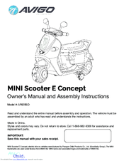 Avigo Mini E Concept Owner's Manual