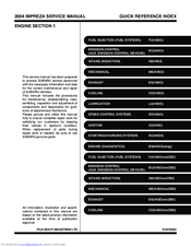 Subaru Impreza 2004 Service Manual