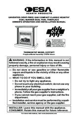 Desa CCFPDFT Owner's Operating & Installation Manual