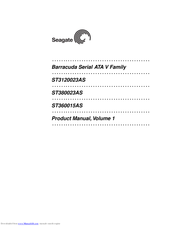 Seagate Barracuda ST3120023AS Product Manual