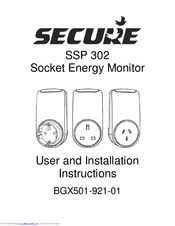 Secure SSP 302 User And Installation Instructions Manual