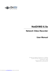 OnSSI NetDVMS 6.5e User Manual