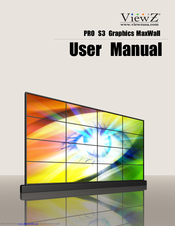 ViewZ PRO S3 Graphics MaxWall User Manual