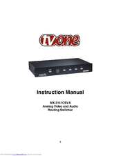 Tvone MX-3141CSVA Instruction Manual