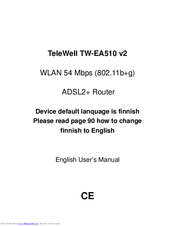 TeleWell TW-EA510 v2 User Manual