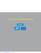 Panasonic TX-25AD90F Operating Instructions Manual