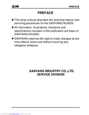 Sym NCA250 Service Manual