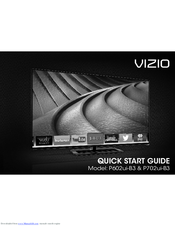 Vizio P602ui-B3 Quick Start Manual