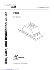 Essentials Pisa ZPI-E30AG290 Use, Care And Installation Manual
