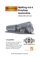 Rail King 4-6-4 Dreyfuss Locomotive Operator's Manual