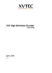 XVTEC XVC User Manual