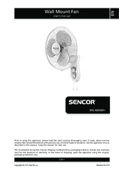 Sencor SFG 4055WH User Manual