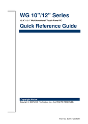 Avalue Technology WG-1201 Quick Reference Manual