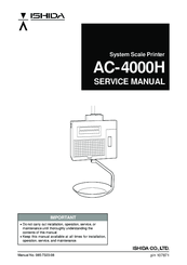 ISHIDA AC-4000H Service Manual