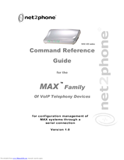 Net2Phone MAX 400 Series Command Reference Manual