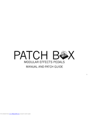 Pittsburgh Modular Patch Box Manual And Patch Manual