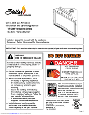 Stellar Hearth VP-36M Viewpoint Series Installation And Operating Manual