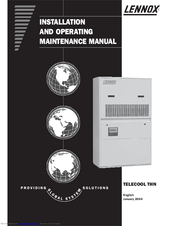 Lennox TELECOOL THN 170 Installation And Operating Manual