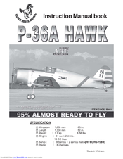 Black Horce Model P-36A Hawk Instruction Manual Book