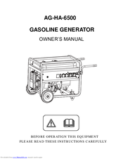 Schwarzbau AG-HA-6500 Owner's Manual