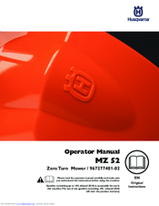 Husqvarna MZ 54S Operator's Manual