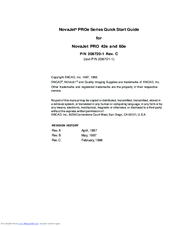 NovaJet PRO 42e Quick Start Manual