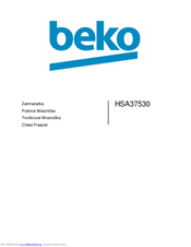 Beko HSA37530 Instructions For Use Manual