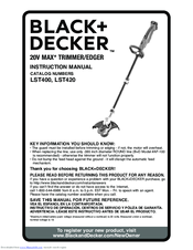 Black & Decker LST420 Instruction Manual