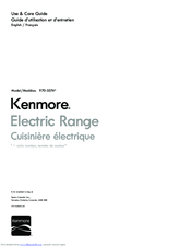 Kenmore 970-5574 Series Use & Care Manual