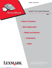 Lexmark C77X Service Manual