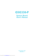 DFI G5G330-P User Manual