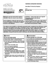 Astria Marin40STTMN Installation And Operation Instructions Manual