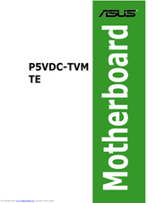 Asus P5VDC-TVMTE Manual