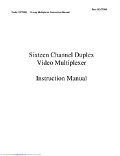 System Q CCT290 Instruction Manual