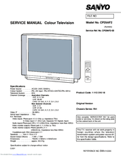 Sanyo CP29AF2 Service Manual