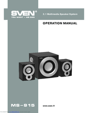 Sven MS-915 Operation Manual
