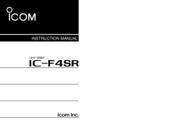 Icom IC-F4SR Instruction Manual