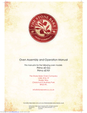 Stone Bake Primo 60 Go Assembly And Operation Manual