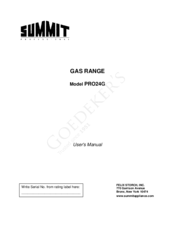 Summit Professional Pro24G User Manual