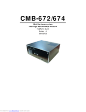 Commell CMB-672 Installation Manual