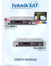 Teknik TCM 8800 F QPSK - A/V User Manual