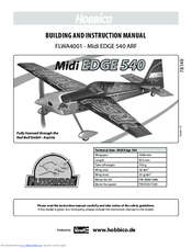 Hobbico Midi EDGE 540 FLWA4001 Building And Instruction Manual