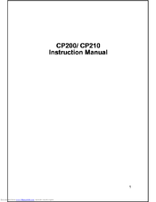 CPS CP210 Instruction Manual