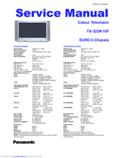 Panasonic TX-32DK10F Service Manual