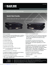 Black Box ACU1500A Quick Start Manual