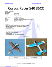AeroPlus Corvus Racer 540 35CC Assembly Manual
