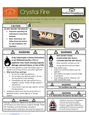 Outdoor GreatRoom Company Crystal Fire CF-1242-L User Manual
