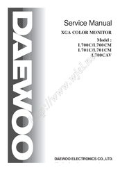 Daewoo L700CM Service Manual